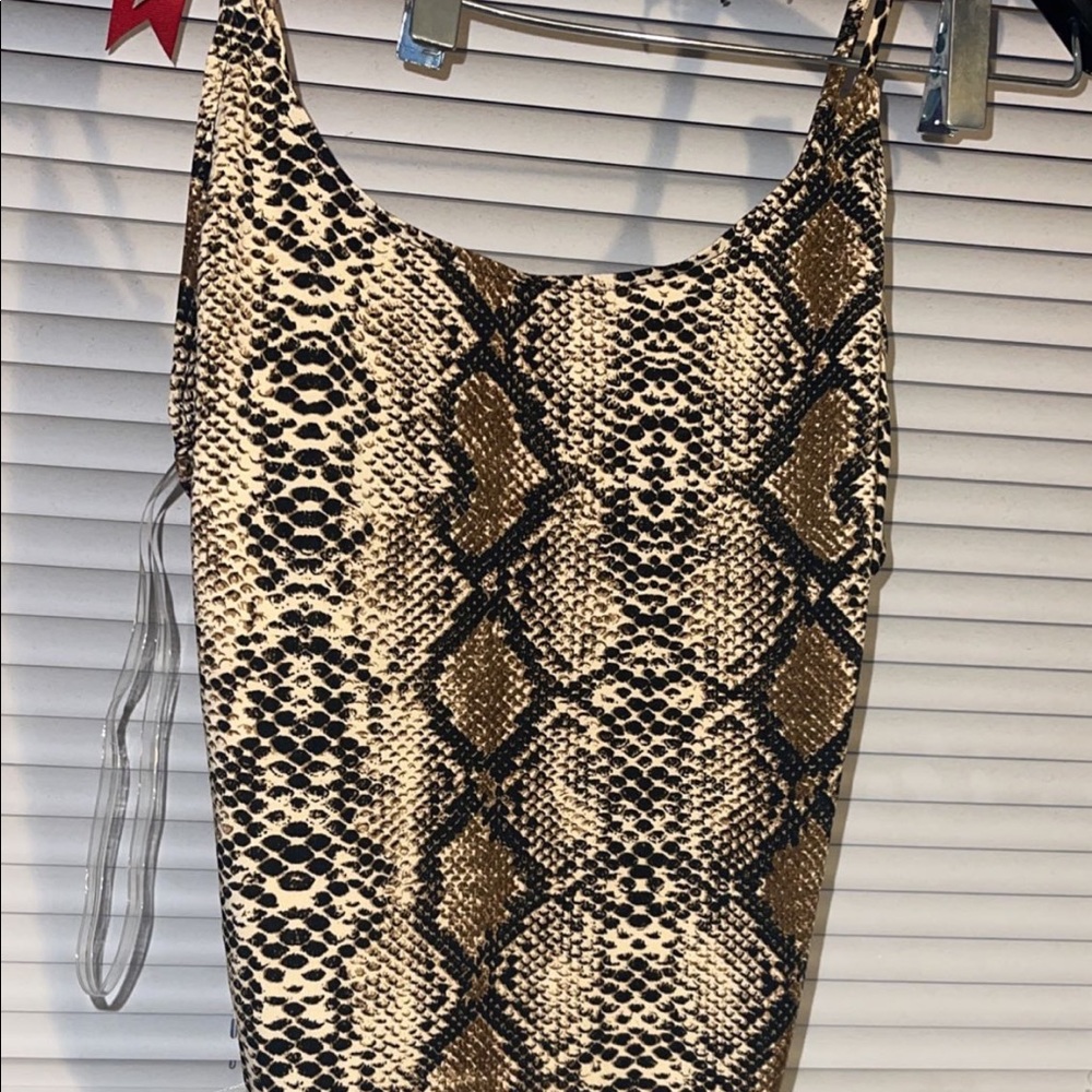 brand new snakeskin body suit